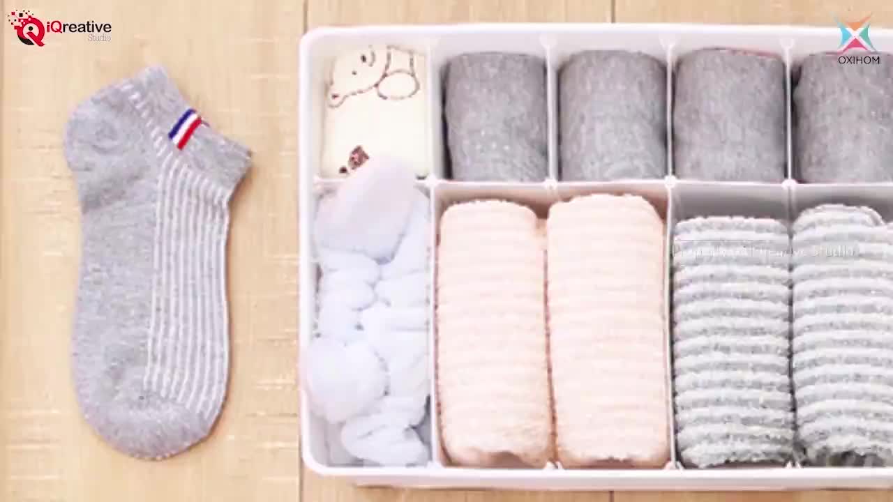 Oxihom Kotak Tempat Pakaian Dalam Kaos Kaki Bra Box Underwear Socks Wadah