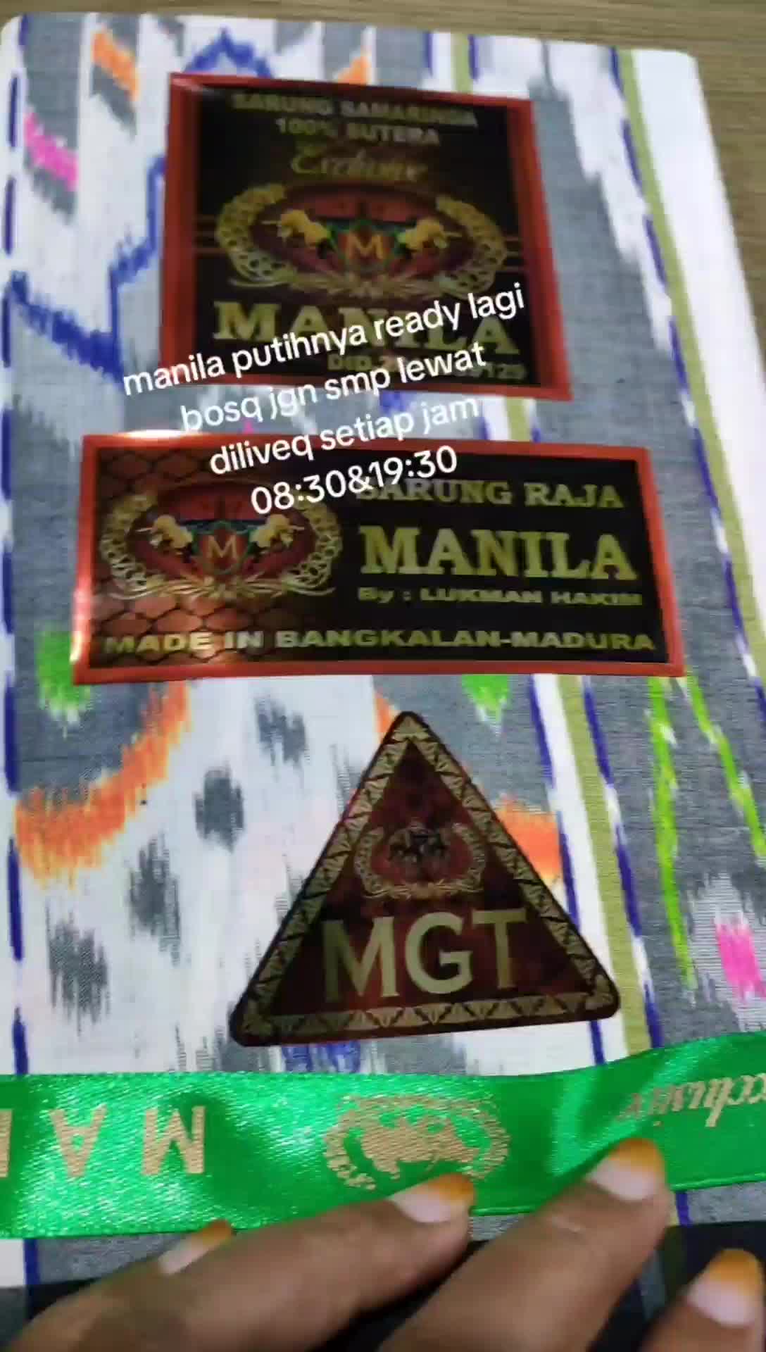 SARUNG RAJA MANILA MST ORIGINAL PABRIK FULL SUTRA  DEWASA
