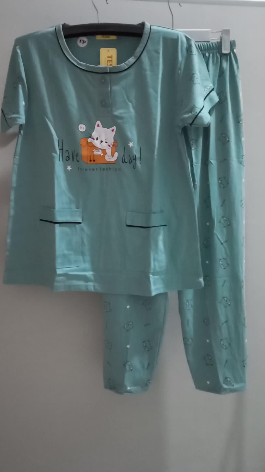 Baju Tidur CP Tessa Standar/Setelan Wanita Dewasa CP Standart ( Lengan Pendek Celana Panjang )
