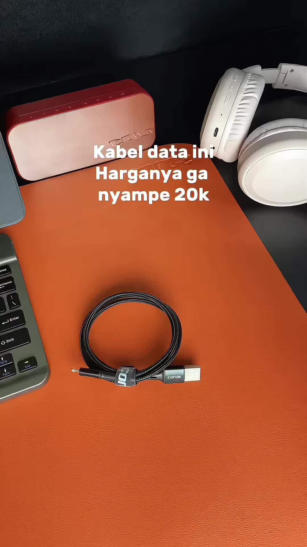 CORDE Kabel Data Type C Fast Charging 2.4A: Cable Charger Micro USB & Kabel iPhone/Lightning Panjang 0.25M 1M 2M