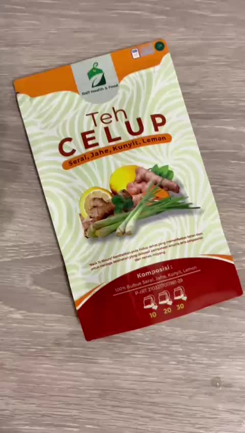 Teh Jahe Sereh Kunyit & Lemon Isi 30 Tea Bag Serbuk