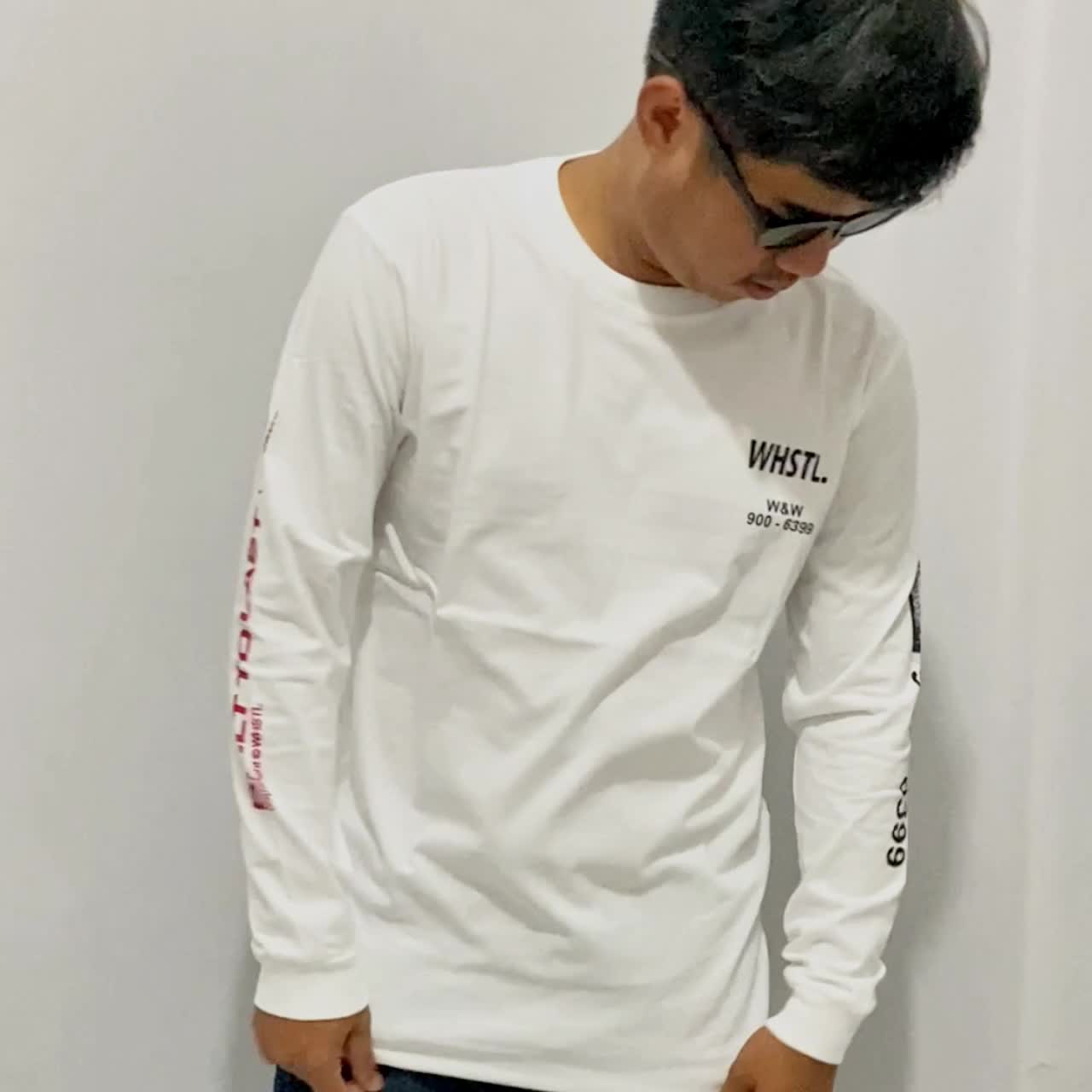 WHSTL. Kaos Panjang - Skrim White