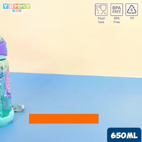 YUMMY SIP ORIGINAL BOTOL MINUM SEDOTAN KARAKTER ANIMALBOTTLE 650ml YM2051