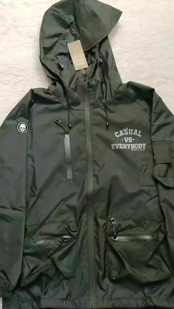 Jaket Gropcore Casual Pria Hitam Vintage Nagoya | Jaket Parasut Parka Cowok Keren Distro | Jaket Casual Terabaru Shabby Chic XL