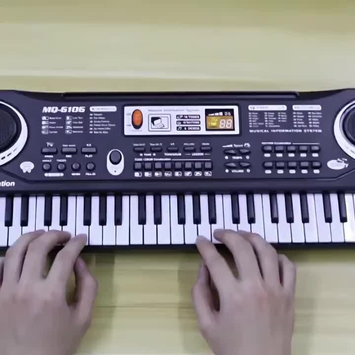 ( New ) Mainan Anak Piano Elektronik 61 Keys / Keyboard Electronic 61 Keys Lengkap Mic Dan Charger