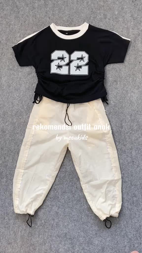 MECUKIDS Baju Crop Serut stripe Anak Usia Umur 4 5 6 7 8 9 10 11 12 Tahun Lengan Tangan Pendek 22 Cantik Fashion