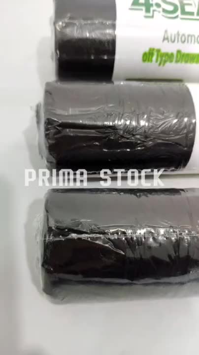 KANTONG PLASTIK SAMPAH PE ROL + TALI SERUT IKAT 55X60 65X80 80X100 CM tahan lama mendunia