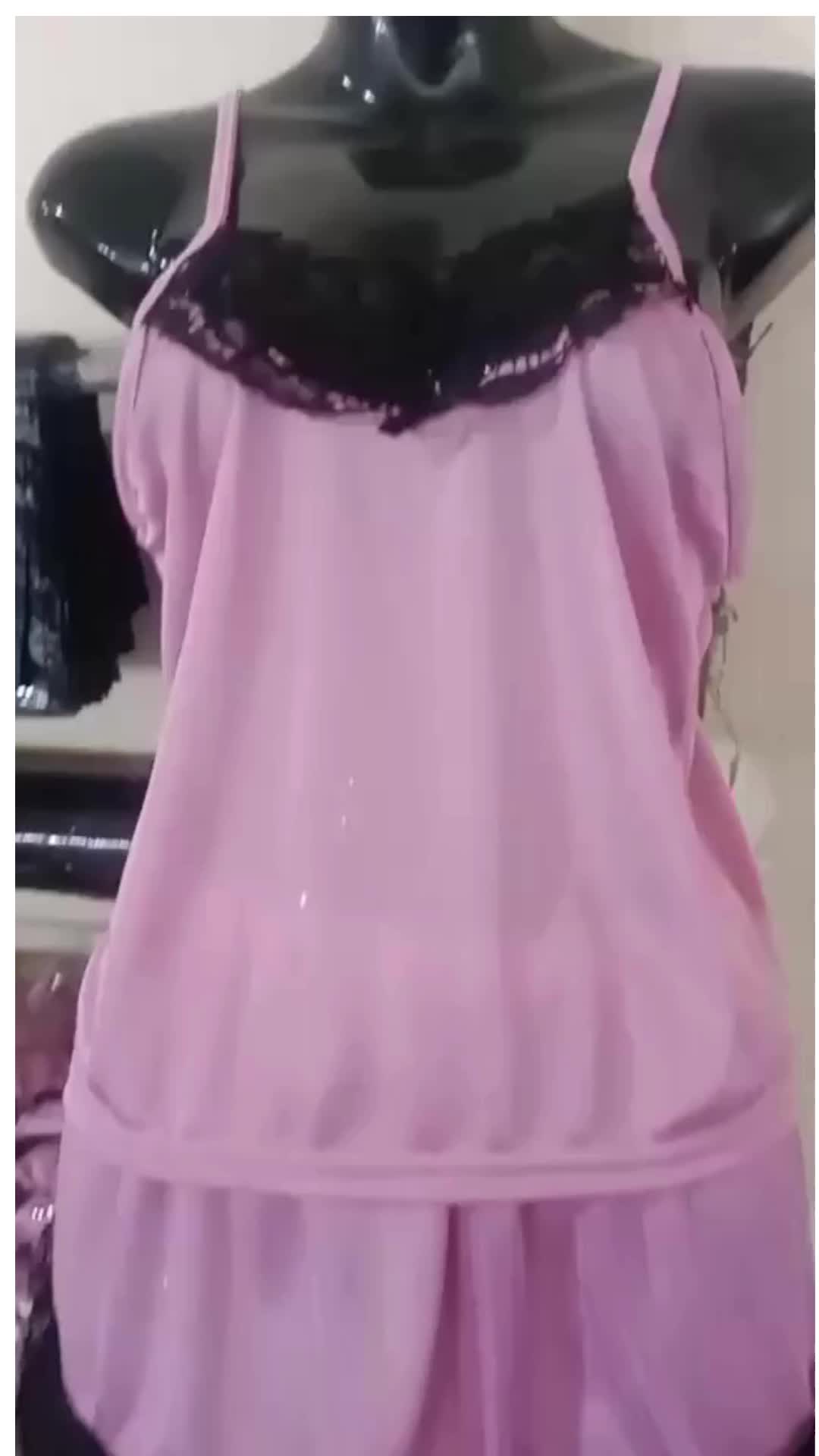 [Queen Quu] Setelan Celana Baju Tidur Stelan Kamisol Pakaian Wanita Santai Bahan Polyester Ukuran Free size 1061