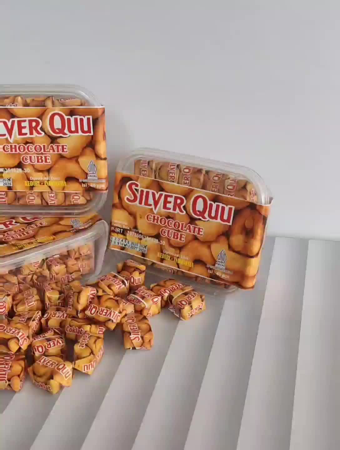 Coklat cube viral isi 40 SilverQuu enak halal Chocolate Food Makanan Cokelat Cemilan