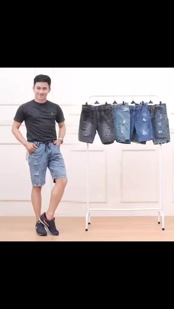Super Hemat 100 Rb Dapat 2 Celana Pendek Sobek Denim Pria Jeans Dewasa Cowok Santai Desain Unik Nyaman