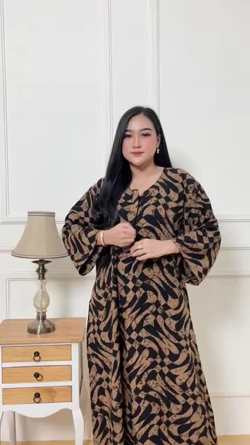 Daster Longdres Super Jumbo Ld 130 Motif Kekinian Terbaru 2025 Tangan Panjang 3/4 Bige Size Murah Nyaman Adem Jatuh