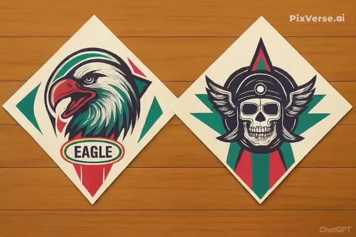 Sukoi Hanya Kertas Layang-Layang Motif Eagle-Skull & Captain-Luffy Isi 30 Lembar 2 Variasi Kertas Semi Minyak Ukuran 58cm Garis Tengah Vertikal 55cm Sayap Cocok Untuk Stok Musim Layangan