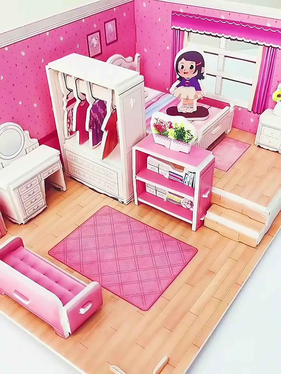 Hadiah Ramadhan 3D Mainanpuzzle Susun Diy Rumah House Mainan Edukasi Anak Puzzle  Miniatur  Jigsaw Kecil Mainananak Busa  Foam Seri Room  Edukasi  Anti Hp Pazel Rumahan Baby  Bath Bed Living Room Parlor Cocok Untuk Souvenir Kado Hadiah Toys Plastik Doll