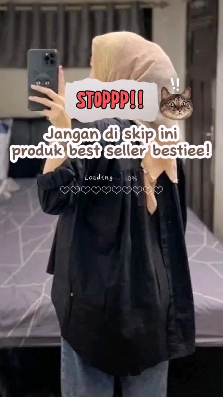 Atasan wanita Rika Blouse LD 120 bahan  POLOLINEN Kancing depan Variasi belakang kemeja y2k Terbaru Lembut  Nyaman Oversize