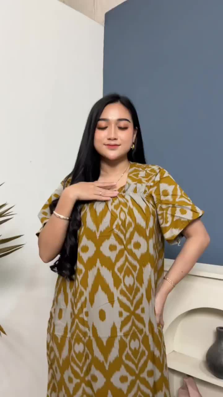 Daster Fuji Wanita Rayon Grade A Busui Baju Tidur Daster Kekinian Motif Bonita Kekinian