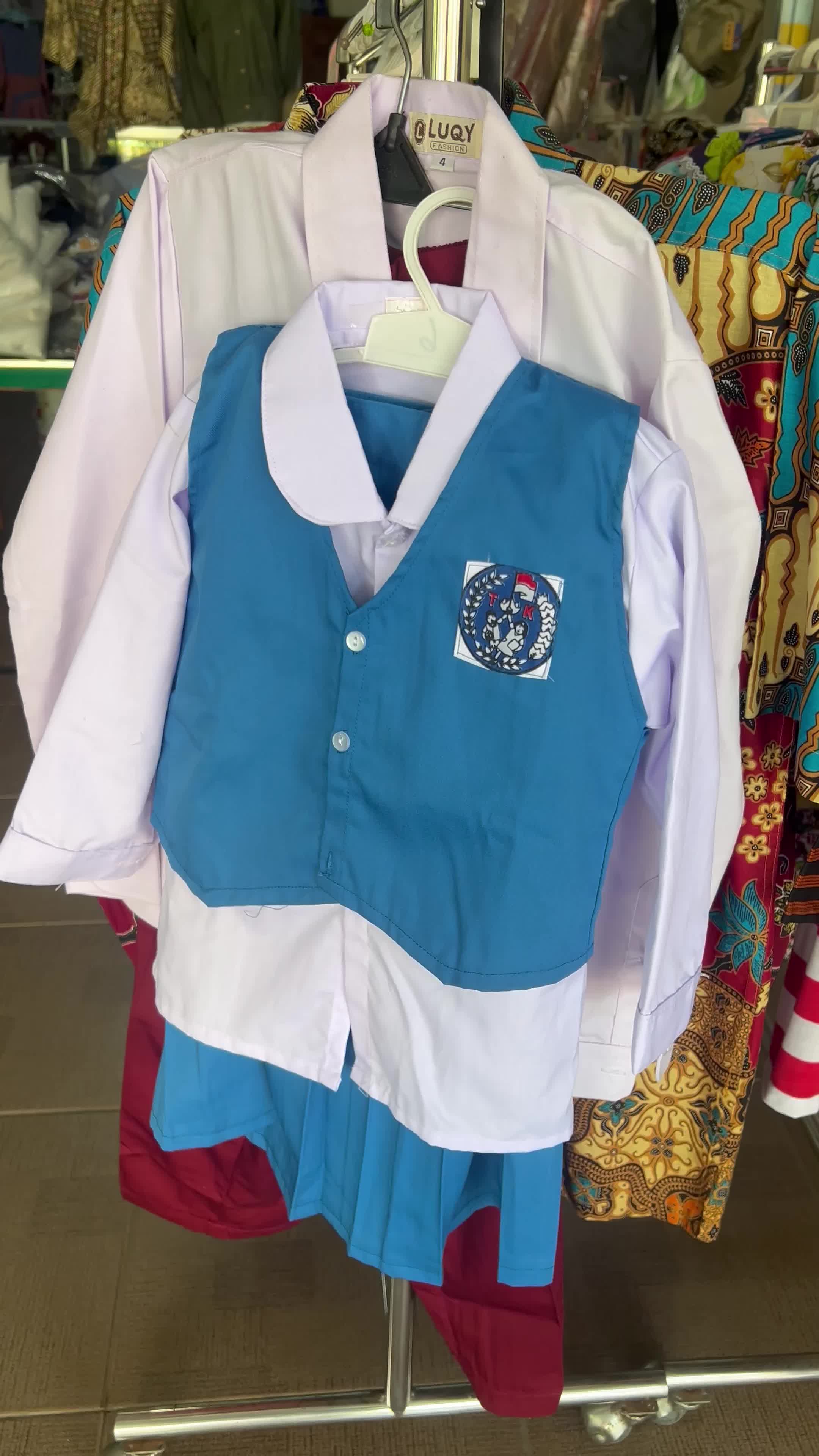 Seragam TK Nasional Lengan Panjang Anak Sekolah