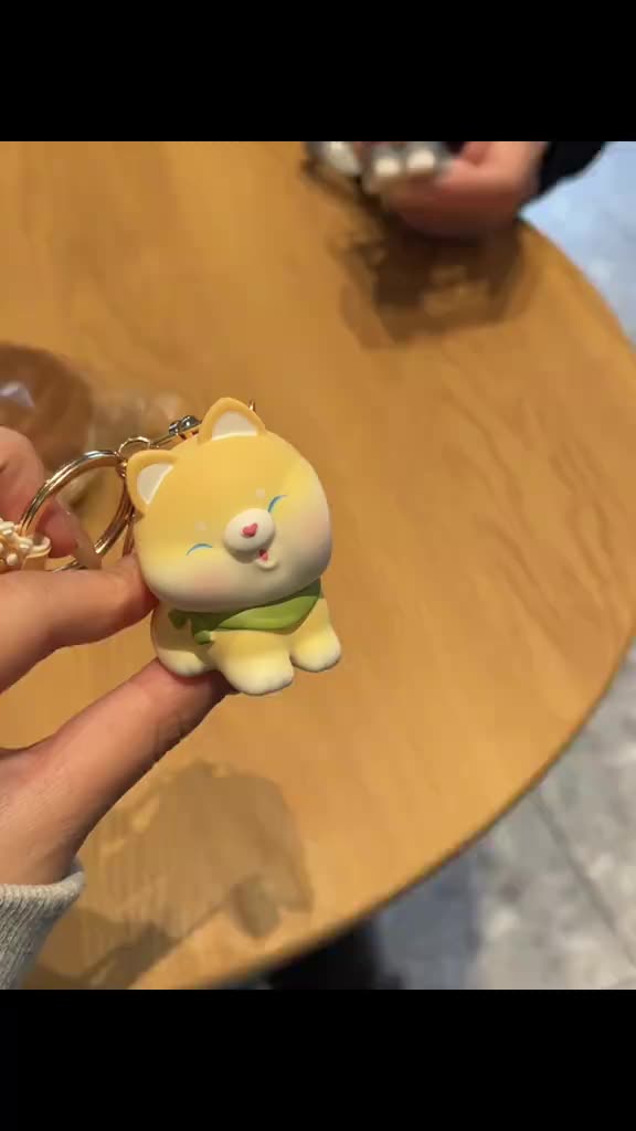 Bagusboy 2 Pcs Magnetic Gantungan Kunci Tas Kucing Cat Keychain Couple Resin Lucu Sepasang Dua Anjing Babi Kartun Pasangan Boneka Liontin Tas Sekolah Mobil Hadiah Kecil Resin Anak Mainan Perempuan Tali Baju  Tinggi Karet Lucu