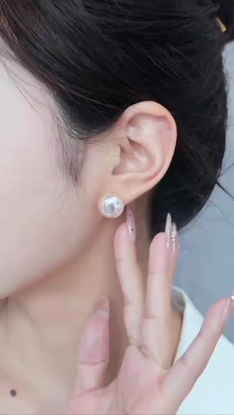 (BEBAS BELI 2 DAPAT BONUS) JOY A03 - Anting Wanita Simple Pearl Earring Mutiara Klasik