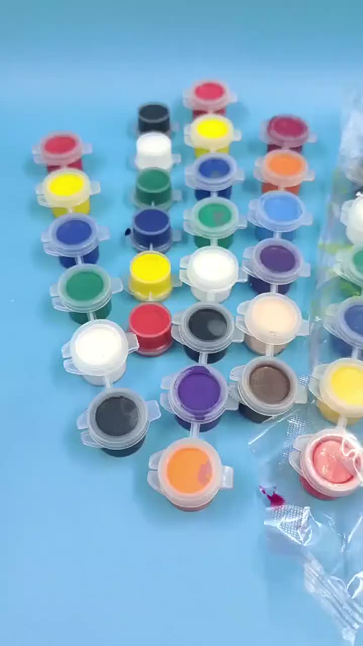Cat akrilik Set 6 Warna 12 Warna/Cat Akrilik Kanvas Lukisan Kanvas Cat Cat Akrilik 3ml