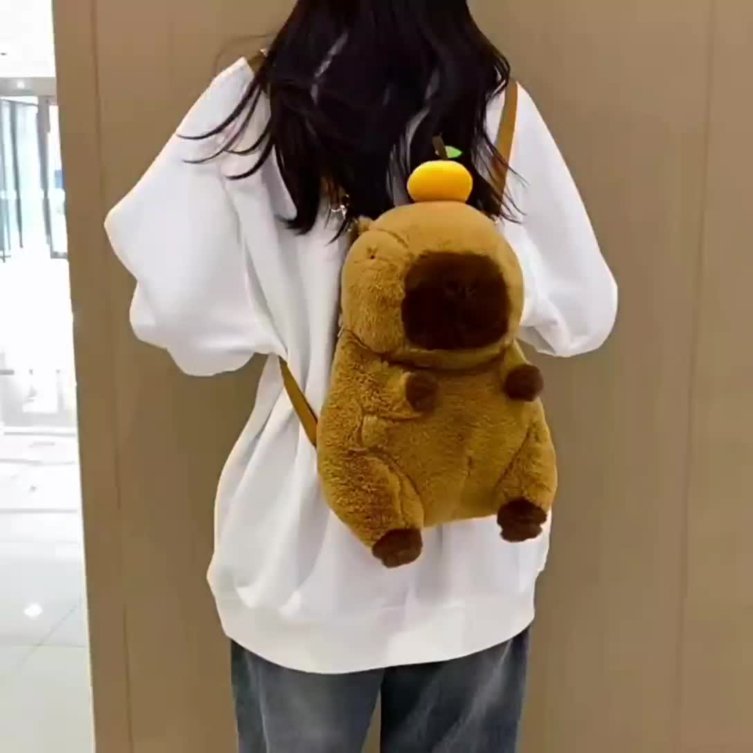 Tas ransel wanita backpak capybara tas beruang lucu tas ransel capybara lucu tas wanita import terbaru tas capybara Backpack