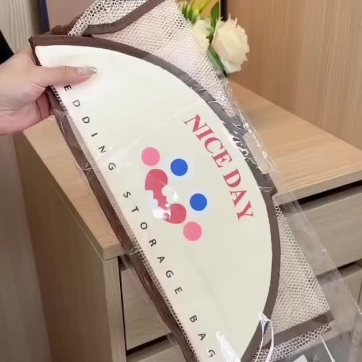 HELU Tas Jaring Gantung Tempat Penyimpanan Baju Pakaian / Bag Organizer Gantung Penyimpanan Kaos Kaki Kain Tali