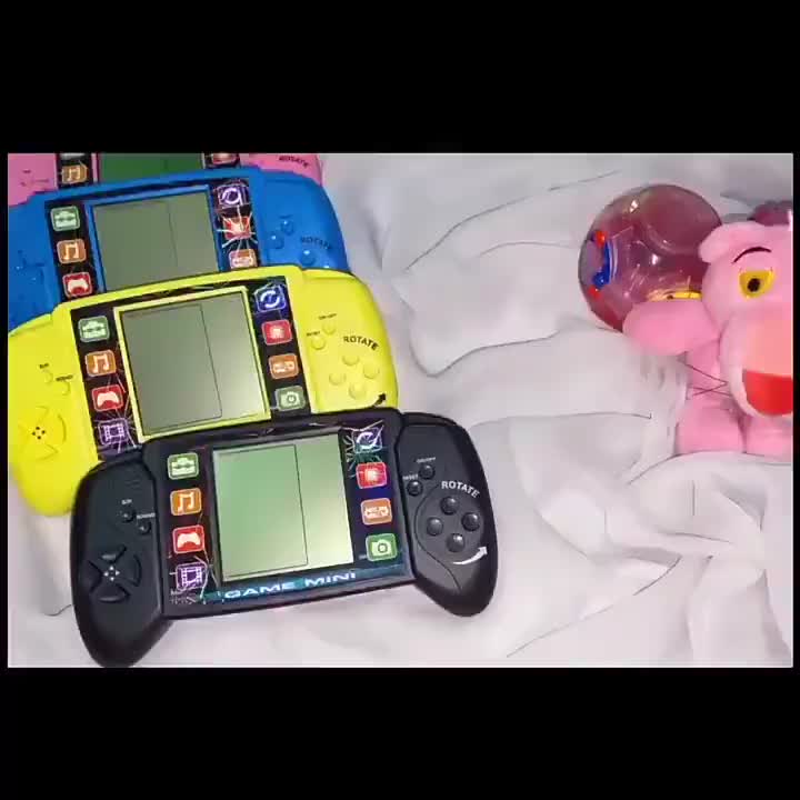 HANDHELD Mini GAMEBOY 3.5 INCI MAINAN ANAK BRICK GAME TETRIS GAME GAMEBOT BALOK JADUL WARNA