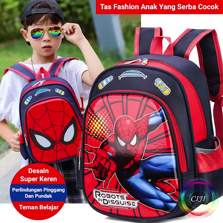 [ COD ] CIJI Tas Ransel / Backpack / Sekolah Anak Laki-Laki Spiderman