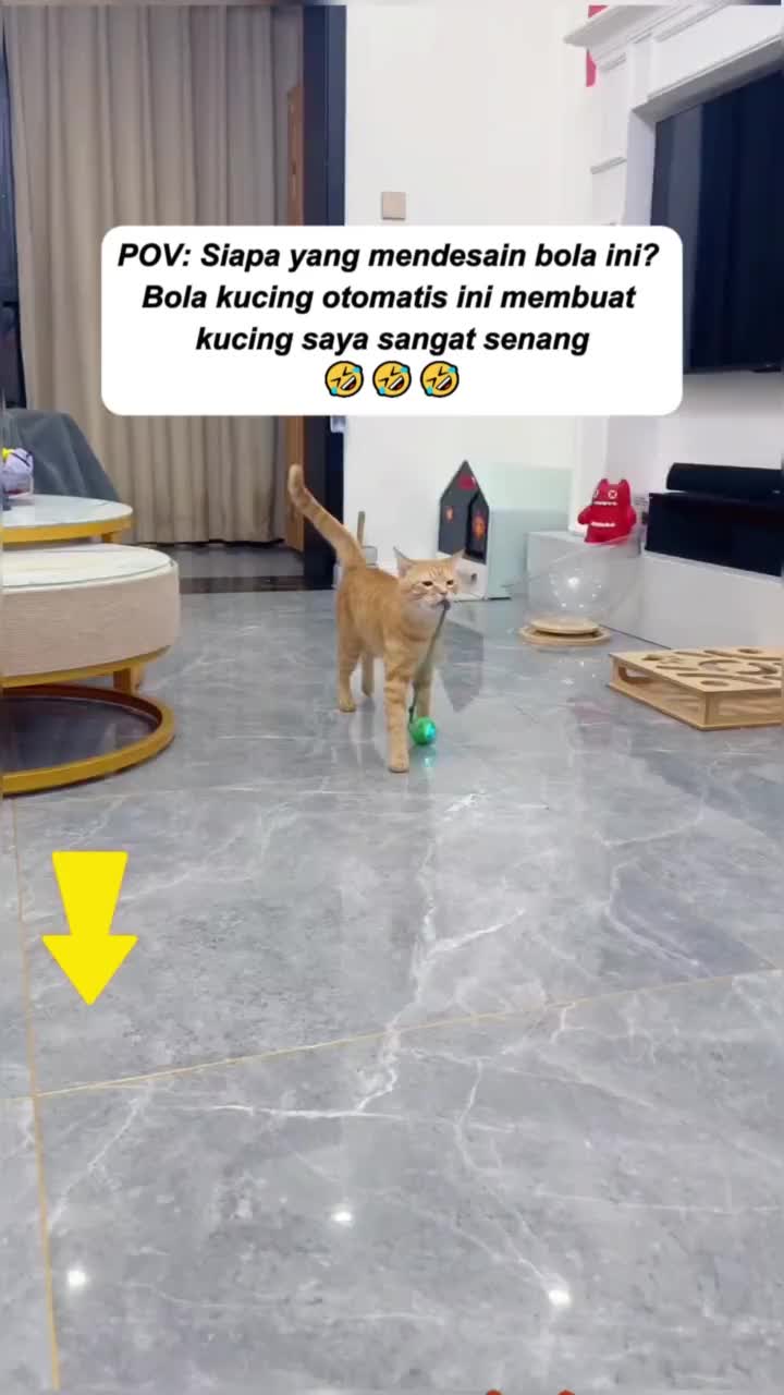 Pet Mainan Bola Tali Kucing Anjing / Pet Mainan Bola Listrik Bergulir Cerdas LED Kucing Anjing / Pet Mainan Interaktif Untuk Kucing / Pet Automatic Rolling Ball Rechargeable - BALLPET-TOY, SHENARCORNER168