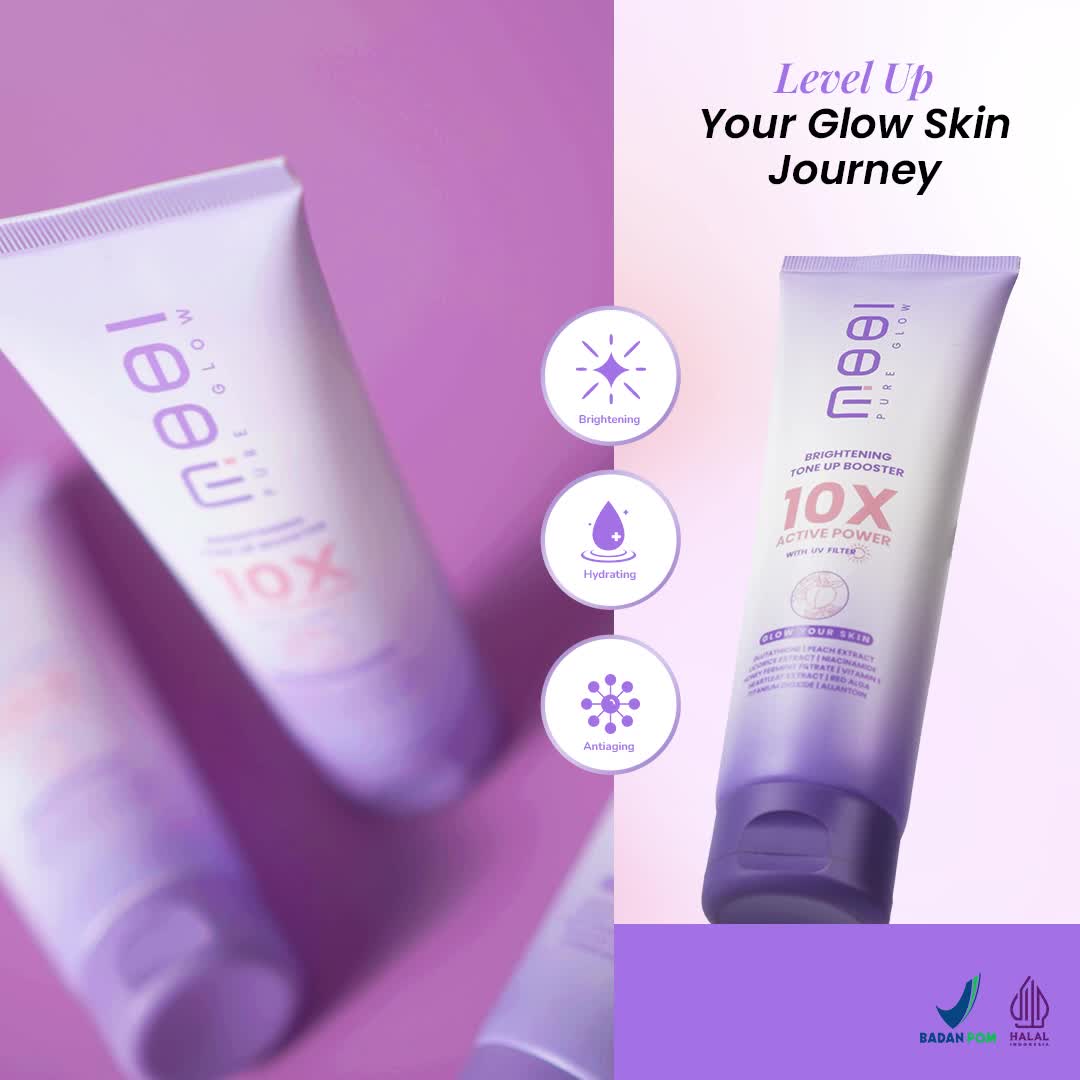 MOOI Brightening Tone Up Booster Body Lotion X Epidermia (paket Mencerahkan Wajah) Perawatan Lotion Hitam Pria Pencerah