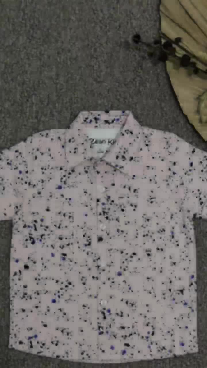 Zean Kids Kemeja Atasan Anak Laki-Laki Motif Abstrak Pink Bahan Katun Premium Usia 3 - 14 Tahun Kemeja Anak Kekinian Baju Kemeja Anak Kemeja Anak Bahan Katun Baju Anak Kemeja Anak Casual Fashion