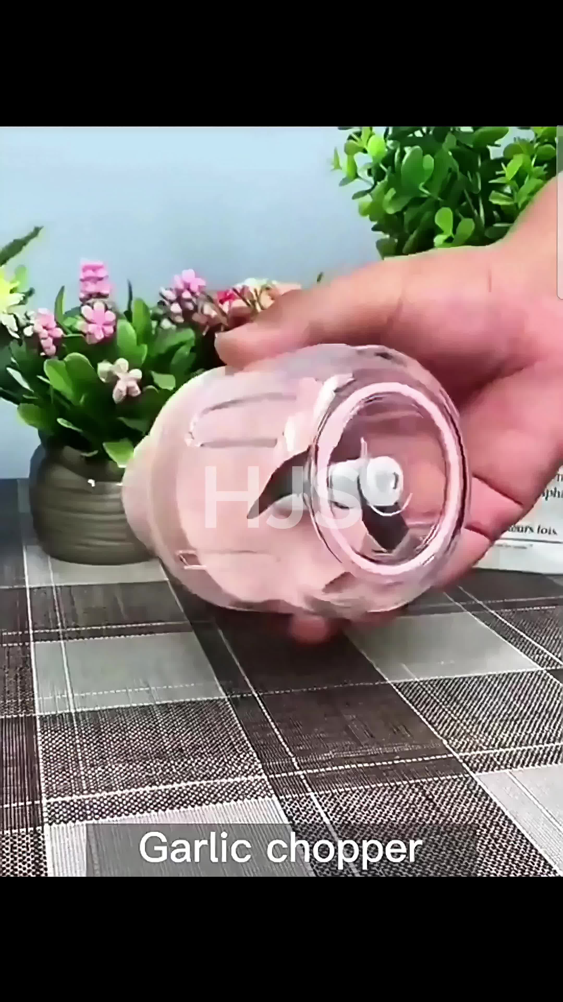 HJS Blender Portabel Elektrik Tanpa Kabel / Mini Chopper 250ML Portable Multifungsi Mata Pisau Tajam