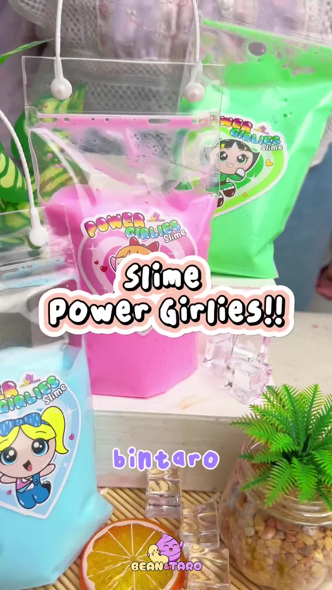 POWER GIRLIES SLIME BY SLIME BINTARO || TOFU SLIME || SLIME LUCU || SLIME UNIK