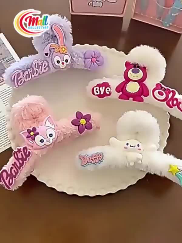 U2SWEET - Jepit Rambut Karakter Lucu Korean Style Jepit Rambut Bulu Anak Dan Dewasa