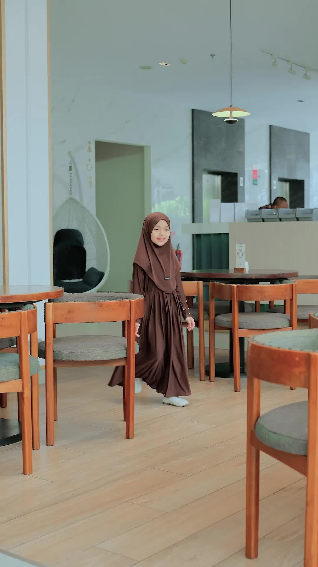 Gamis Abaya Anak Inara Serut Pinggang Usia 0-9 Tahun Bahan Jersey Lembut dan Adem Free Hijab Muslim Panjang Nyaman
