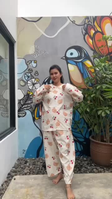 LD120 SIZE 3XL PP LENGAN PANJANG CELANA PANJANG BAHAN KATUN PIYAMA WANITA BUSUI FRIENDLY BAJU TIDUR HELLOKITTY  SINCHAN Setelan