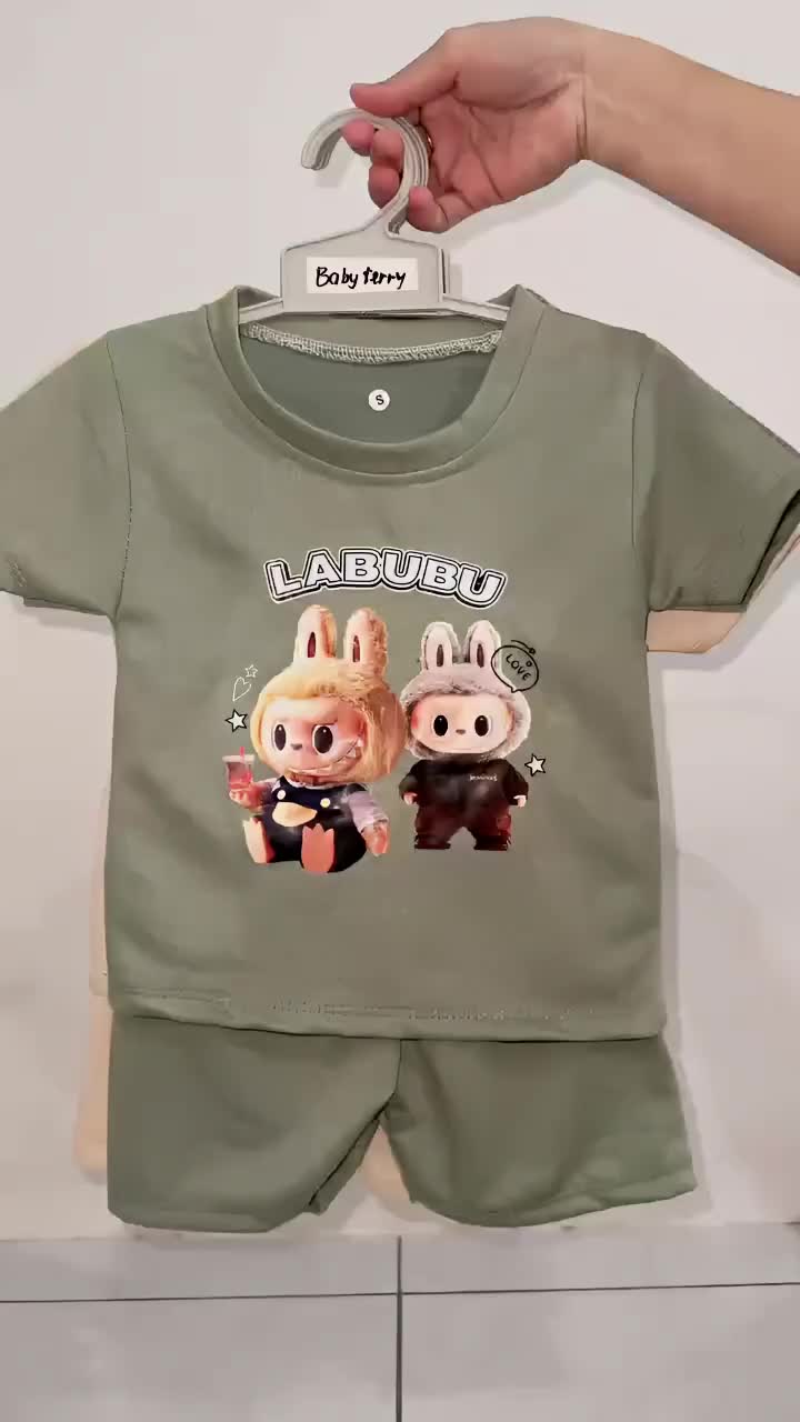 BAJU SET ANAK UNISEX LABUBU JULIAN SNI