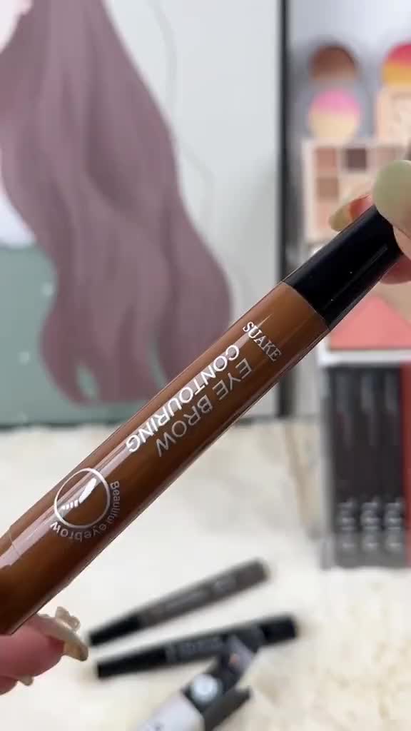 [Beli 1 Gratis 1] TINT MY 4 TIP - Eyebrow Pen - Pensil Alis Anti Air Dan Tahan Lama - Eyebrow Contouring