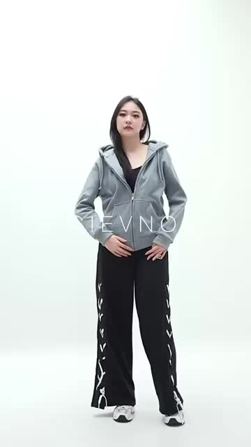 CIEVNO - Hoodie Zipper Premium Size XS - XL Internasional Sweater Zipper Casual Oversize Fleece Distro Lokal Tebal Topi Wanita