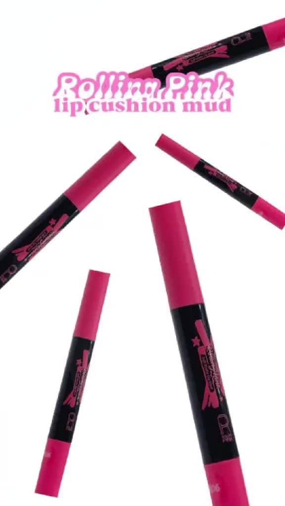 Rolling Pink Soft Matte Lip Mud Stick - Lip Cream Melembabkan & Tahan Lama - Kemasan 1.6 gr - BPOM NA11241300915 - Brown Orange