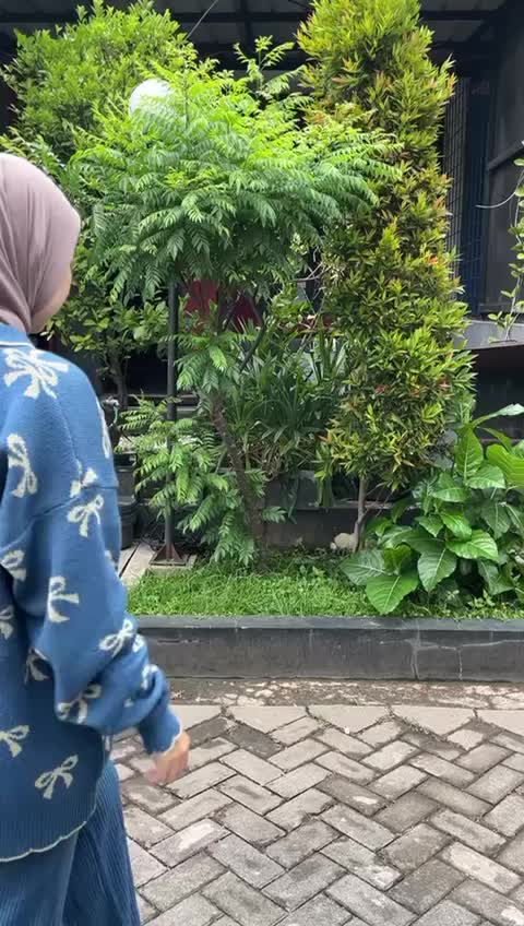 Oneset Poppy Cardigan Rajut Berkerah Motif Pita Setelan Celana Kulot Premium Wanita Lengan Panjang Kekinian Atasan Baju Kancing Dewasa