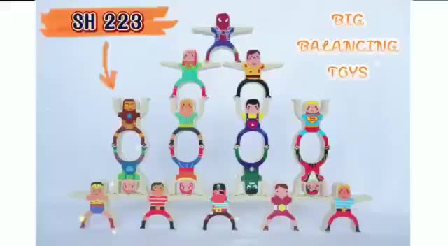 Mainan Edukasi Anak Stacking Blocks /Mainan Puzzle Susun Isi 16Pcs