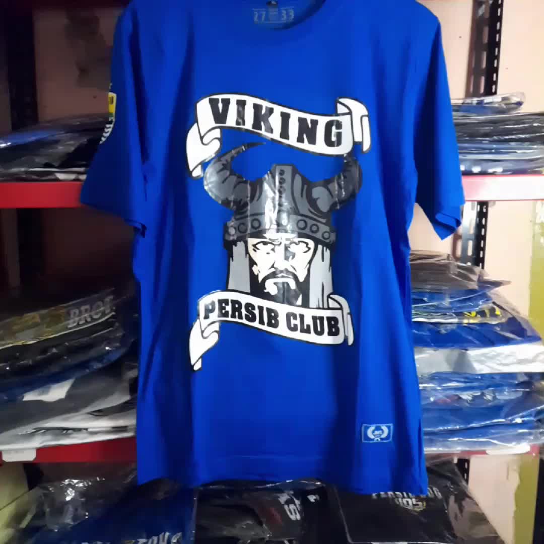 kaos persib Katun Dewasa Combed Pria Wanita Sablon Unisex Baju Distro Motif