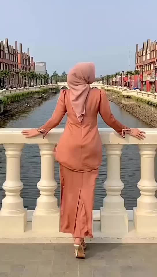 one set baju kurung melayu satin velvet kebaya dress