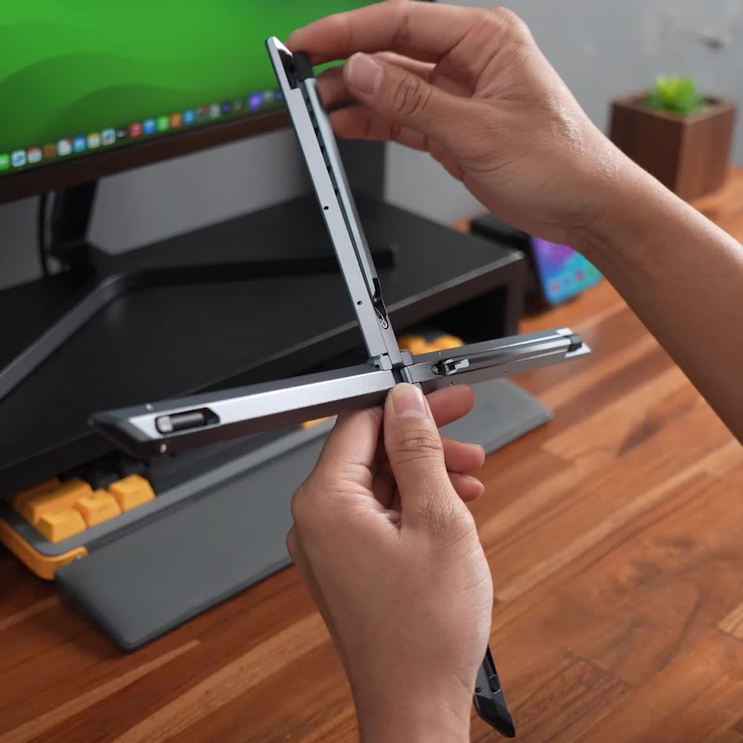 KiiP H06 Laptop Stand Tablet Holder Foldable Aluminium Multifungsi Dudukan Laptop  Computer  Portable
