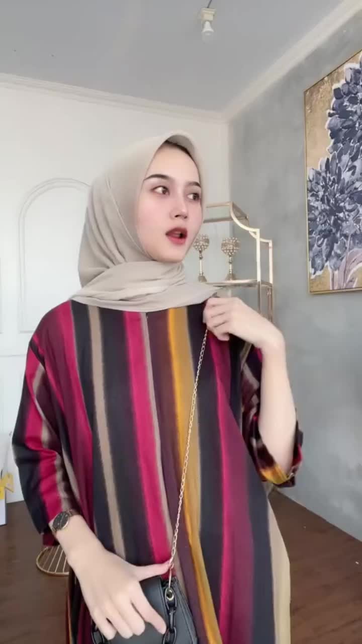 DASTER KEKINIAN MOTIF TANGAN 3/4 GAMIS TERBARU