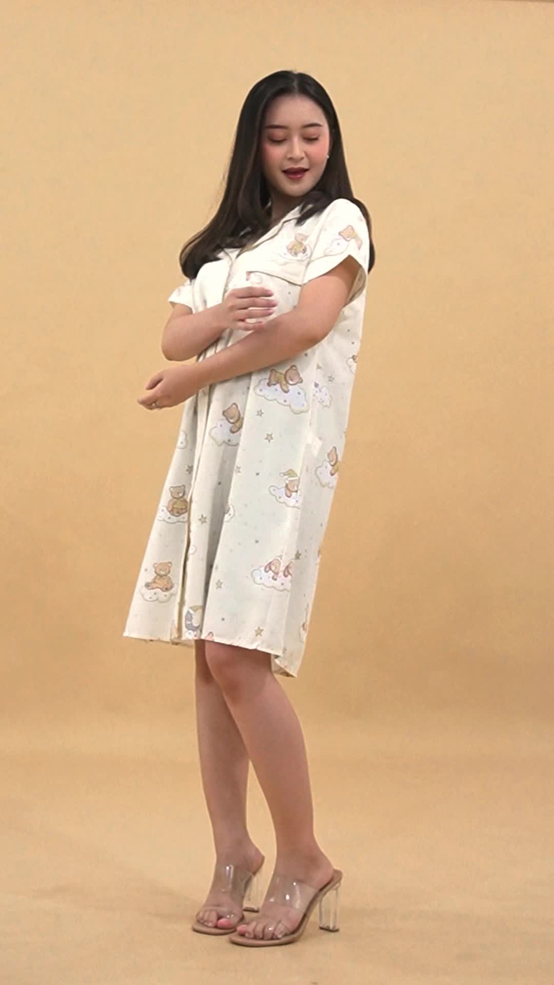 Nyonya Piyama Set Katun Classic (Osha)