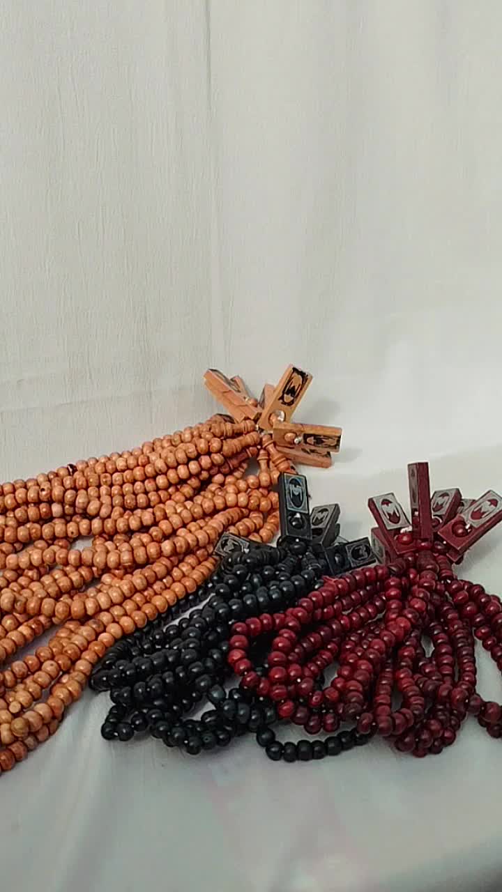 Tasbih Kayu 99 Butir Untuk Perlengkapan Alat Ibadah