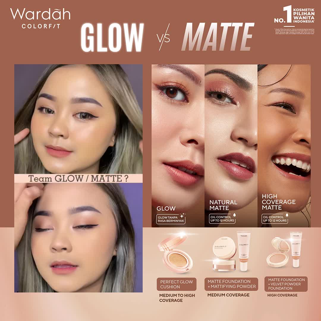 WARDAH Colorfit Velvet Powder Foundation Refill - Bedak Padat Dengan SPF 20 - Oil Control - Tahan Lama Hingga 12 Jam - Hasil Matte Coverage Natural - Makeup - Cocok Dipakai dengan Cushion