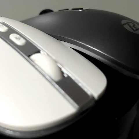 Mouse AI MR08 Cerdas Pengenal Suara Wireless and bluetooth Dengan Silent Click, Rechargeable,  Receiver USB untuk PC Laptop-b
