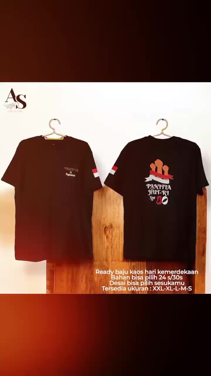 Kaos 17agustus murah kaos custom 24s/30s nyaman adem Dewasa Polos Printing Sablon Pria Pendek